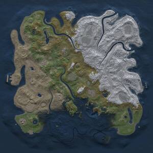 Thumbnail Rust Map: Procedural Map, Size: 4500, Seed: 745120000, 17 Monuments