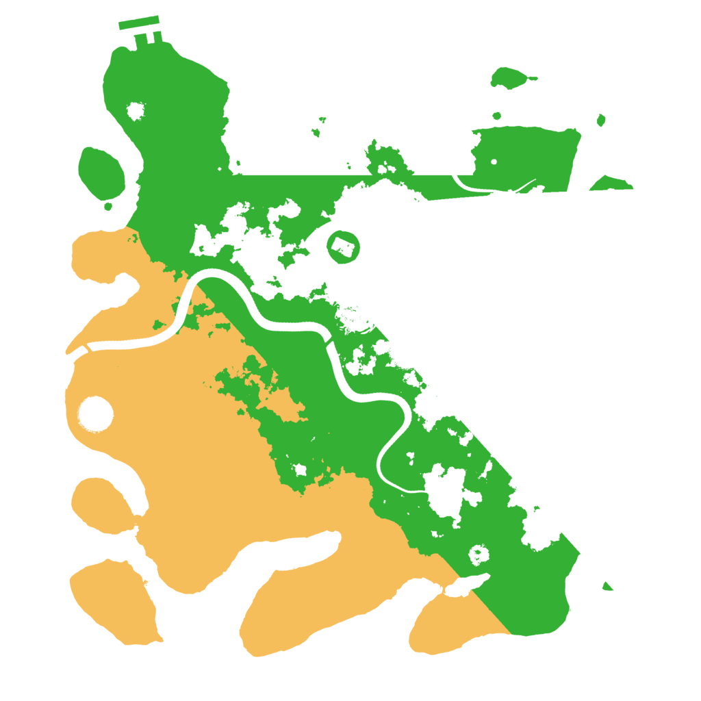 Biome Rust Map: Procedural Map, Size: 3500, Seed: 72764560