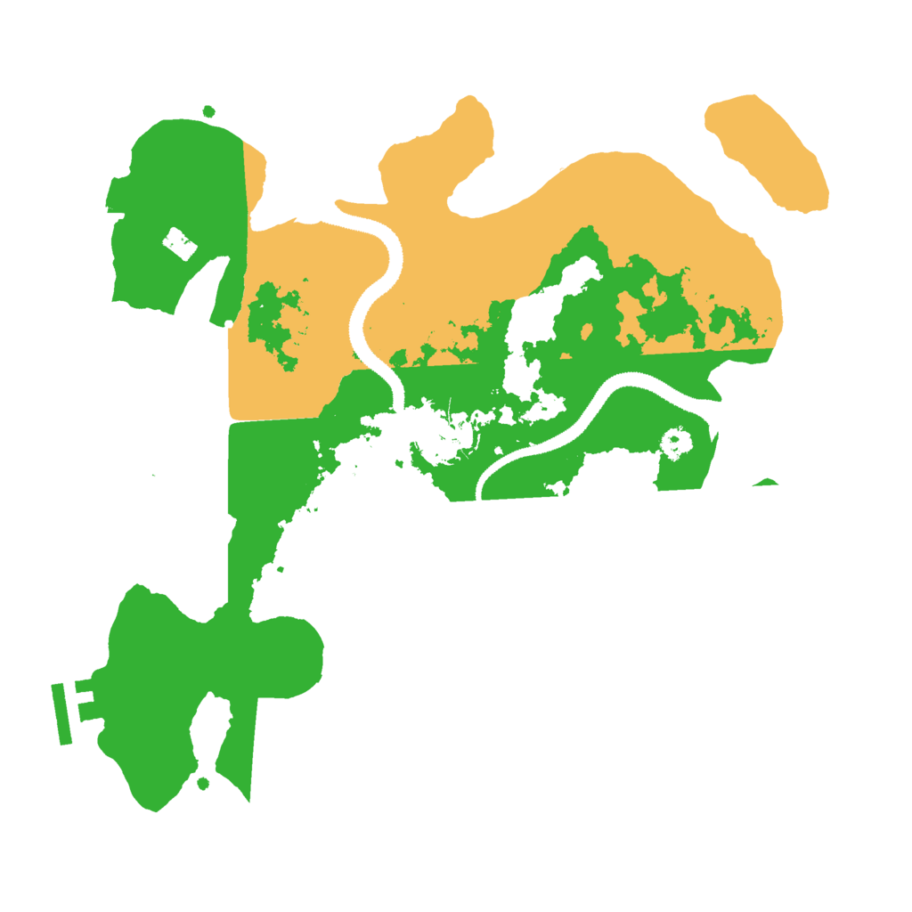 Biome Rust Map: Procedural Map, Size: 3000, Seed: 1292399828