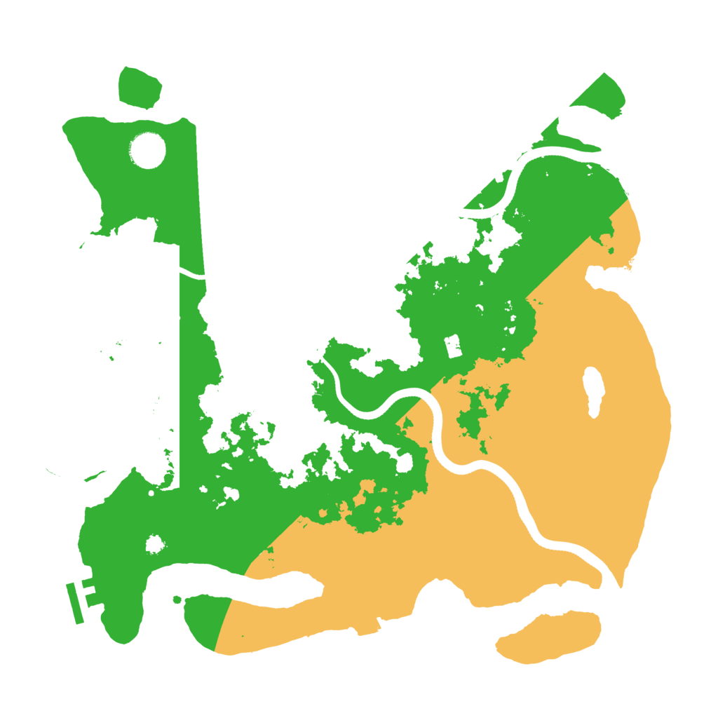 Biome Rust Map: Procedural Map, Size: 3500, Seed: 833357982