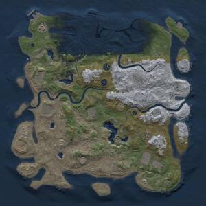 Thumbnail Rust Map: Procedural Map, Size: 4500, Seed: 112367536, 17 Monuments