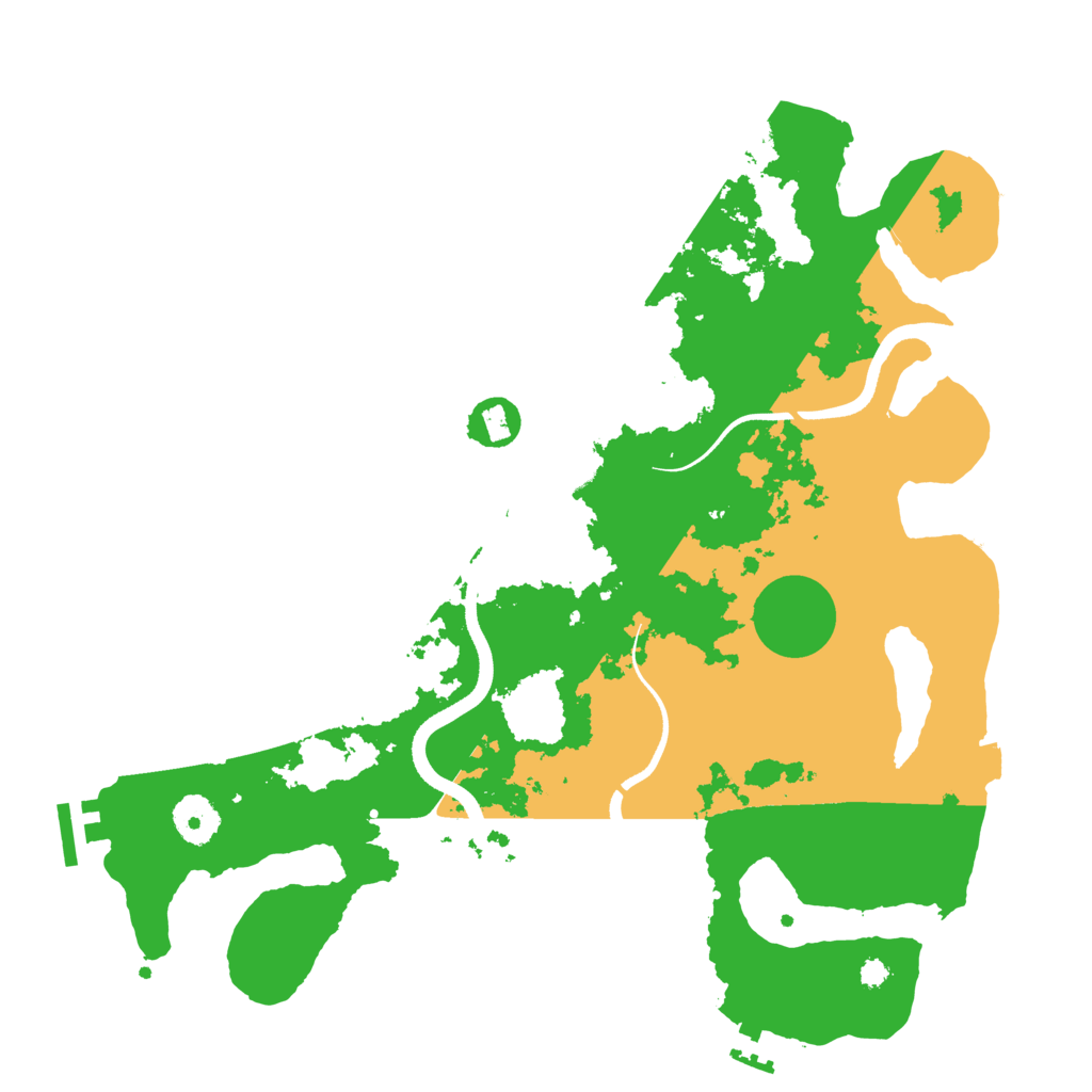 Biome Rust Map: Procedural Map, Size: 3500, Seed: 34567122