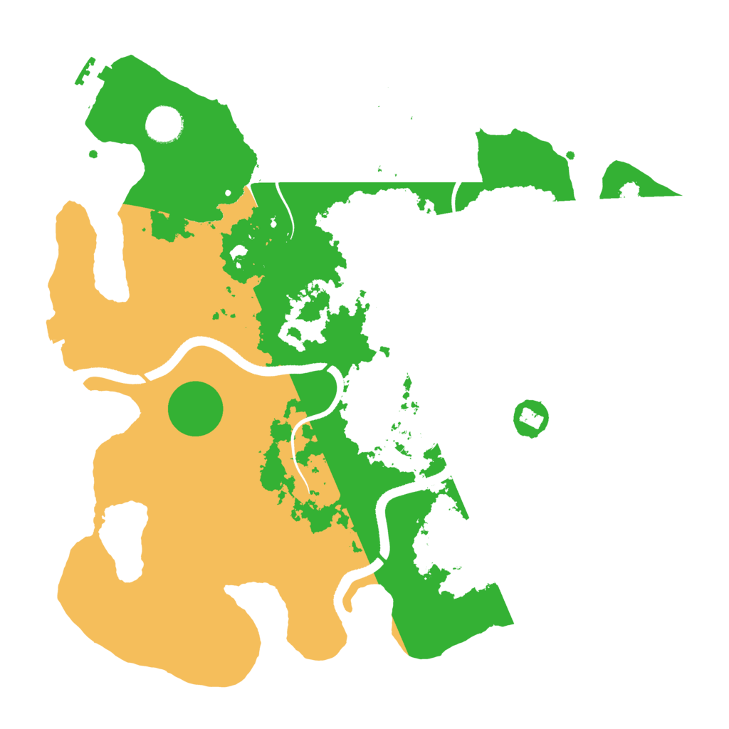 Biome Rust Map: Procedural Map, Size: 3500, Seed: 760291598