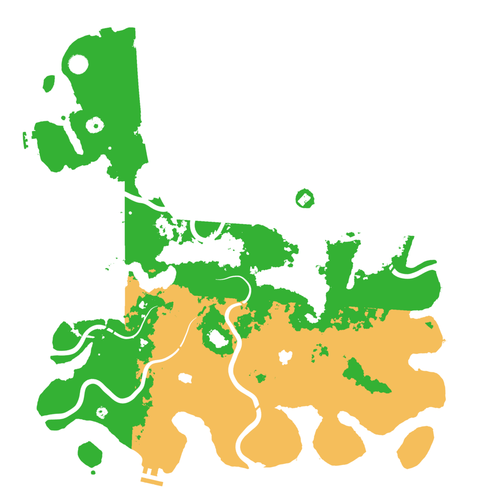 Biome Rust Map: Procedural Map, Size: 4500, Seed: 481969