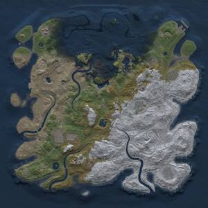 Thumbnail Rust Map: Procedural Map, Size: 4250, Seed: 402992200, 15 Monuments