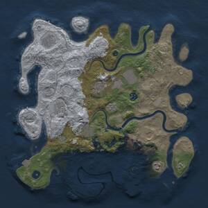 Thumbnail Rust Map: Procedural Map, Size: 3800, Seed: 27062312, 16 Monuments