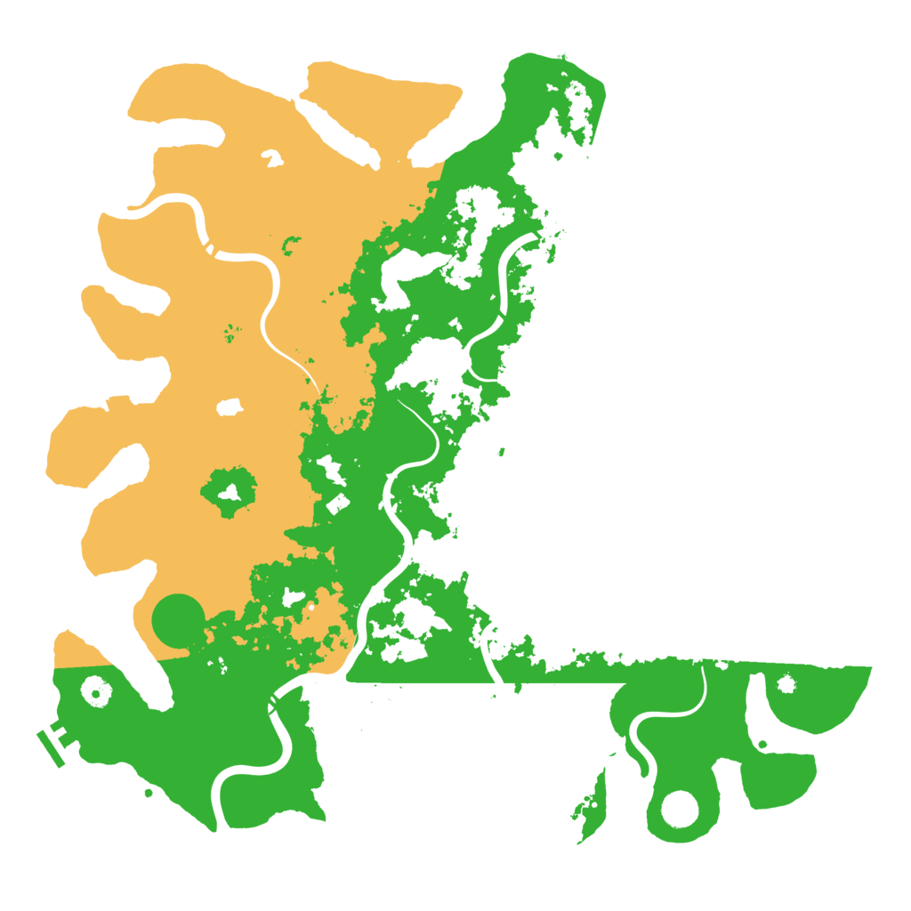 Biome Rust Map: Procedural Map, Size: 4500, Seed: 24669