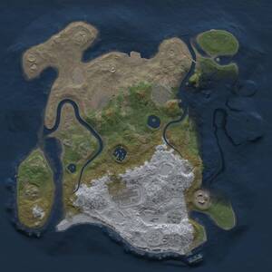 Thumbnail Rust Map: Procedural Map, Size: 3100, Seed: 2058570429, 12 Monuments
