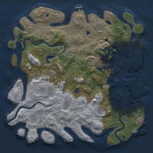 Thumbnail Rust Map: Procedural Map, Size: 4750, Seed: 285874, 17 Monuments