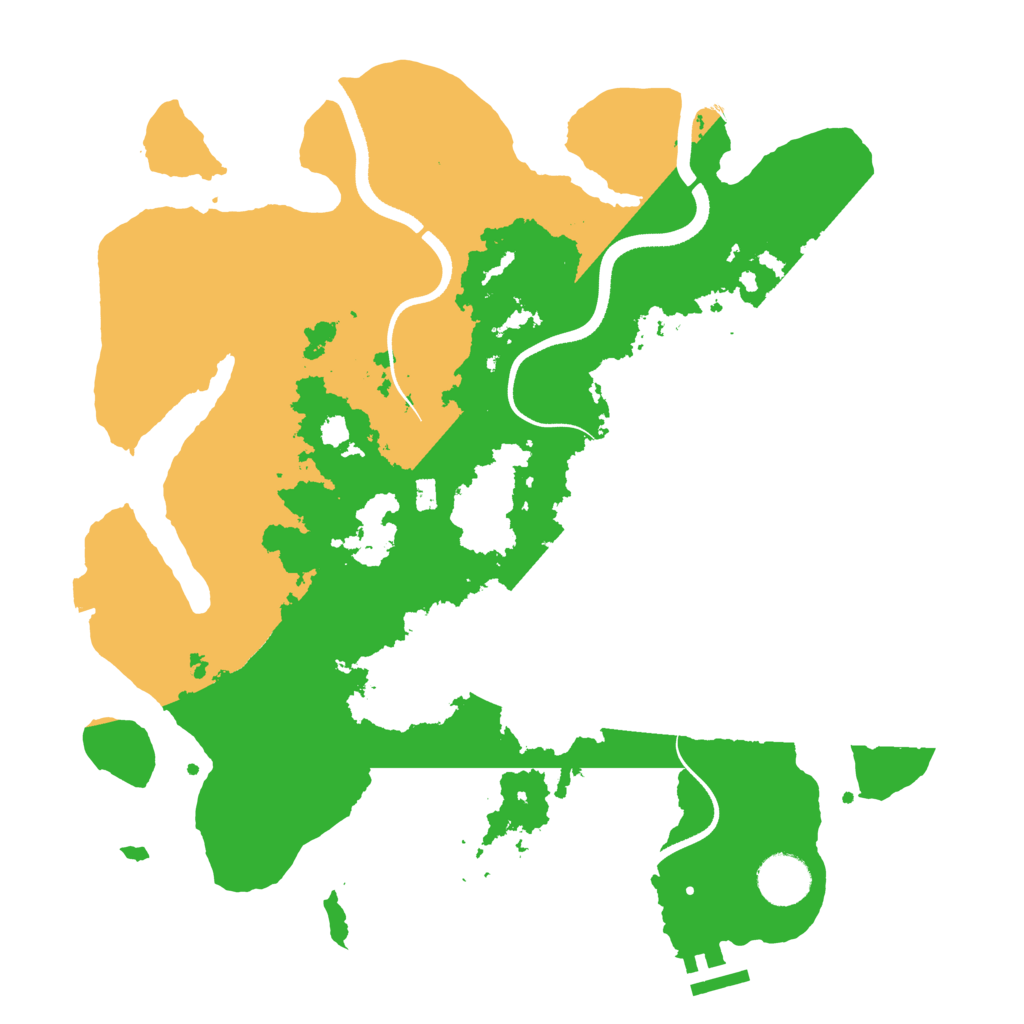 Biome Rust Map: Procedural Map, Size: 3500, Seed: 1494889293