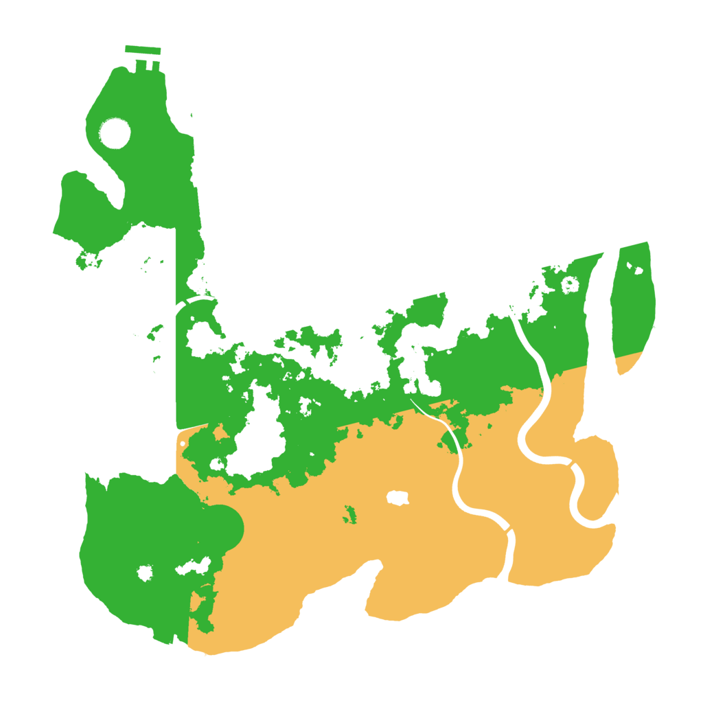 Biome Rust Map: Procedural Map, Size: 4000, Seed: 26610