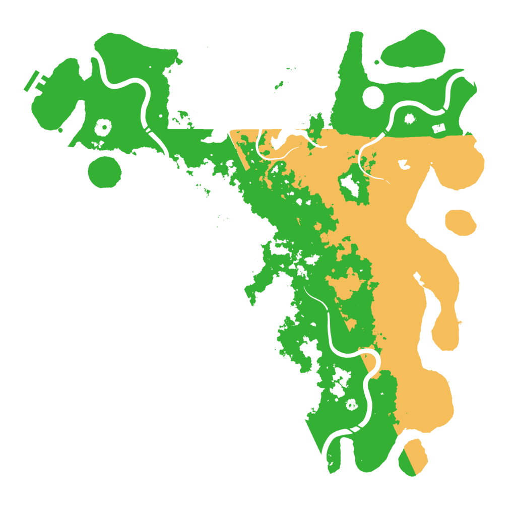 Biome Rust Map: Procedural Map, Size: 4500, Seed: 1184770874