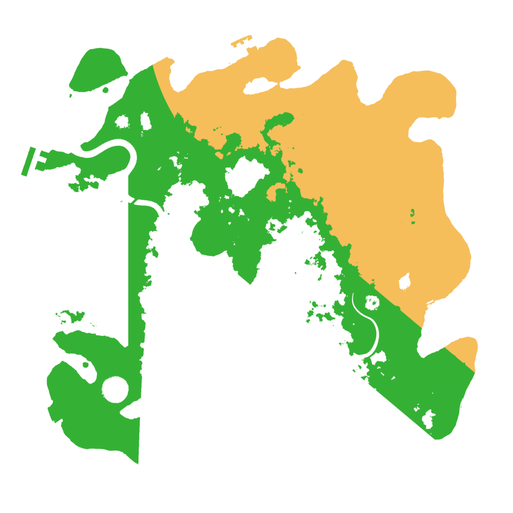 Biome Rust Map: Procedural Map, Size: 3500, Seed: 809825810