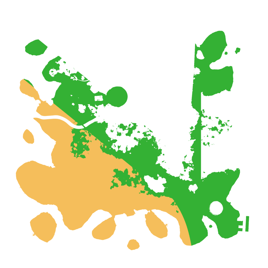 Biome Rust Map: Procedural Map, Size: 3500, Seed: 72376