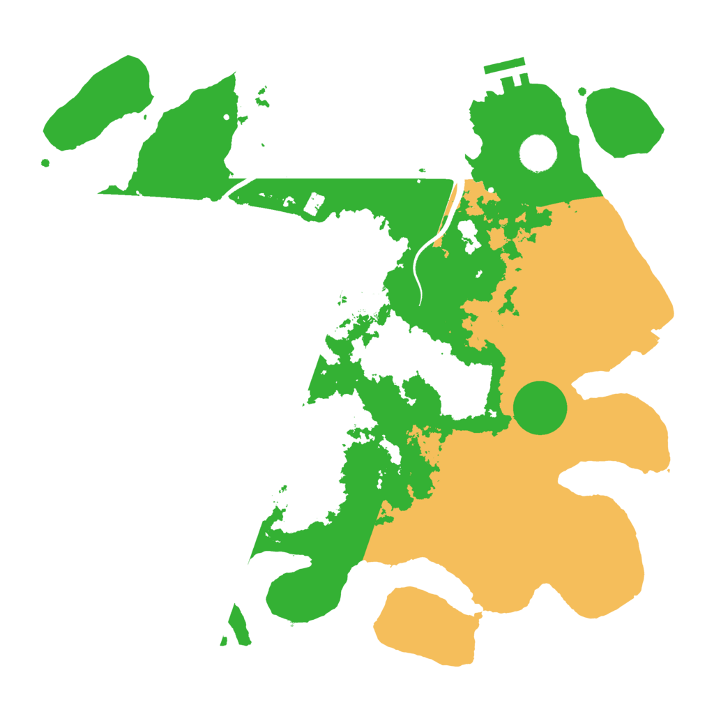 Biome Rust Map: Procedural Map, Size: 3500, Seed: 1009361704