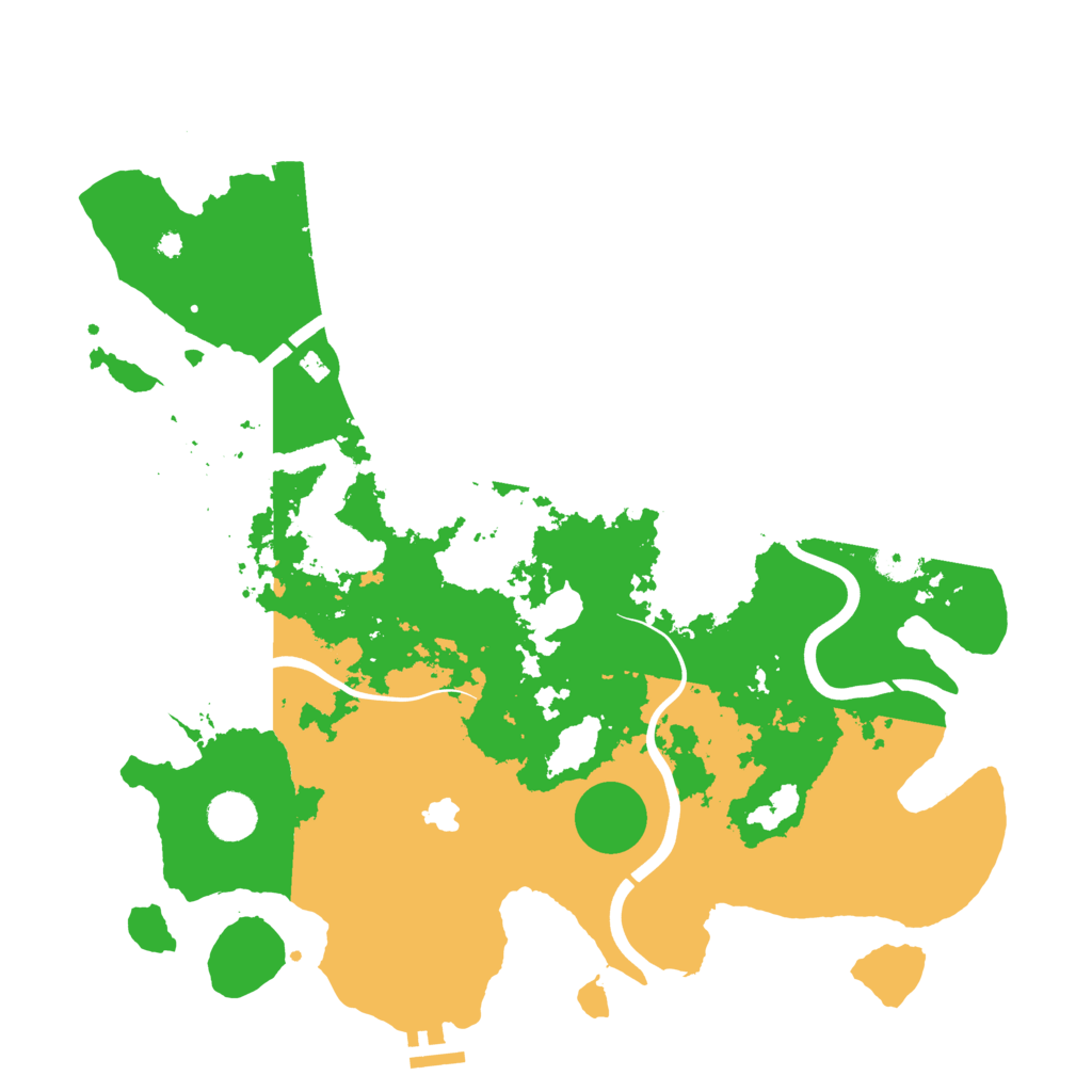 Biome Rust Map: Procedural Map, Size: 4000, Seed: 86895