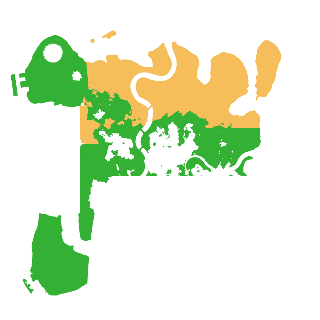 Biome Rust Map: Procedural Map, Size: 3000, Seed: 29957