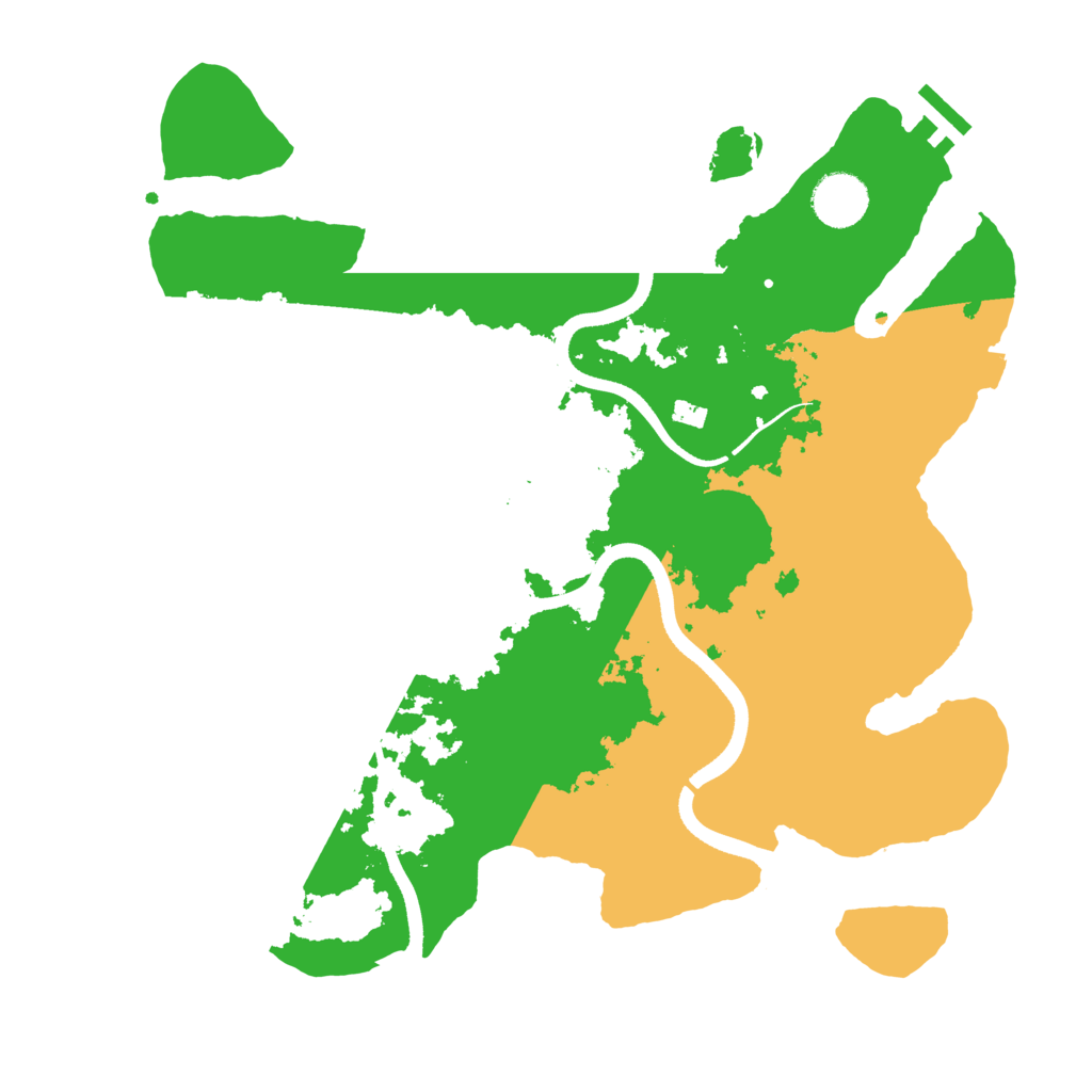 Biome Rust Map: Procedural Map, Size: 3500, Seed: 446919024