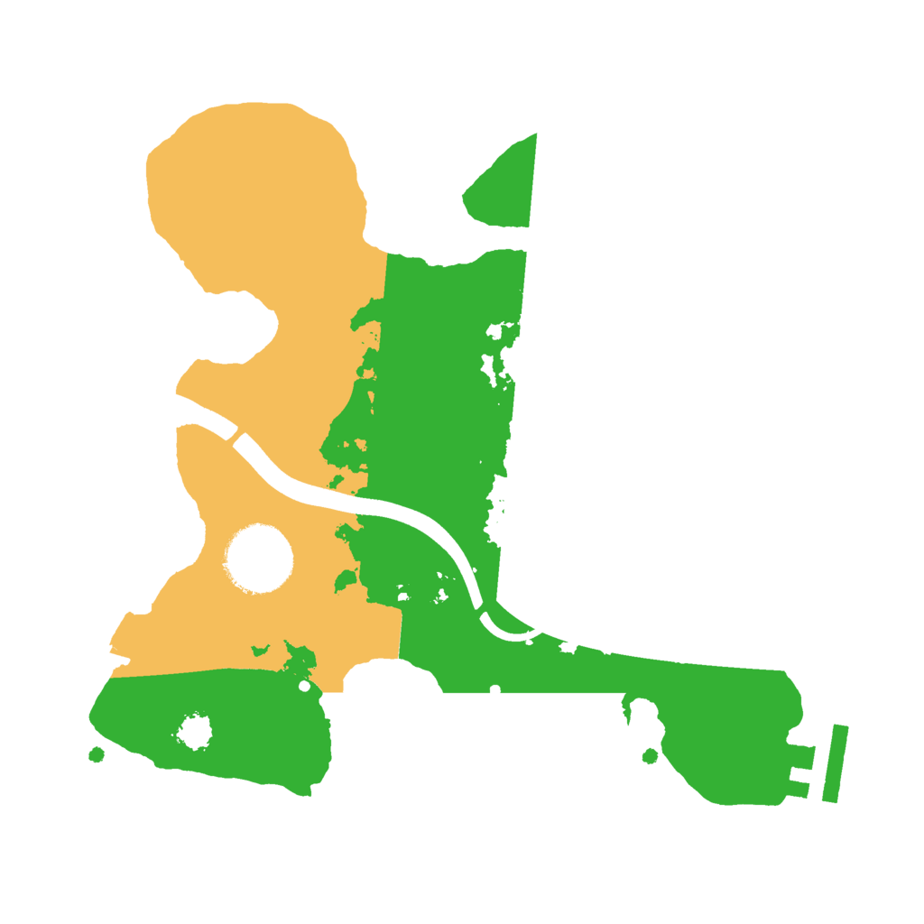 Biome Rust Map: Procedural Map, Size: 2400, Seed: 1640391981