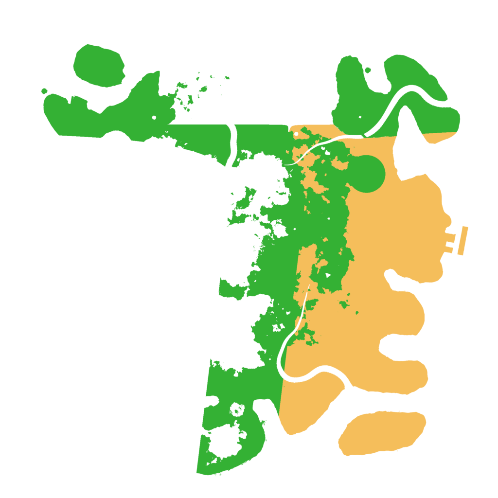 Biome Rust Map: Procedural Map, Size: 3500, Seed: 384844166