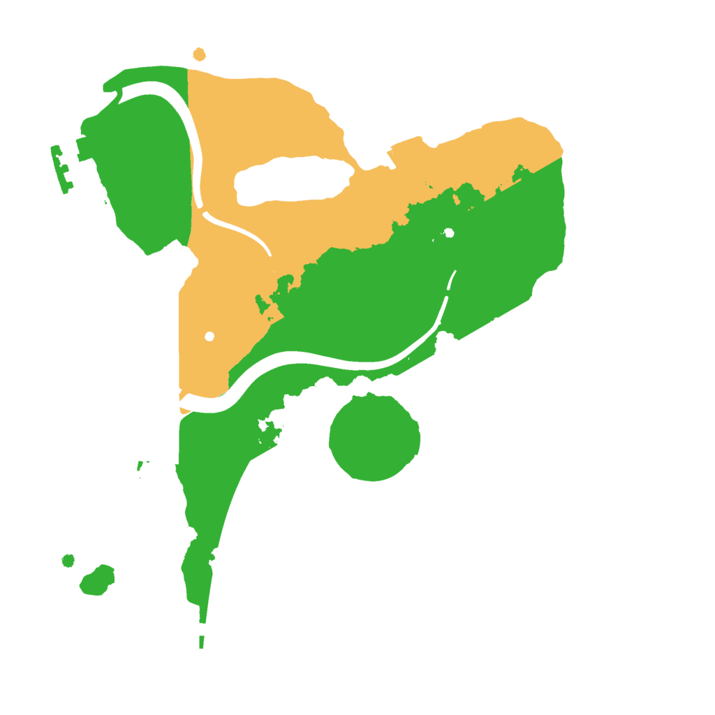 Biome Rust Map: Procedural Map, Size: 2222, Seed: 1146448184