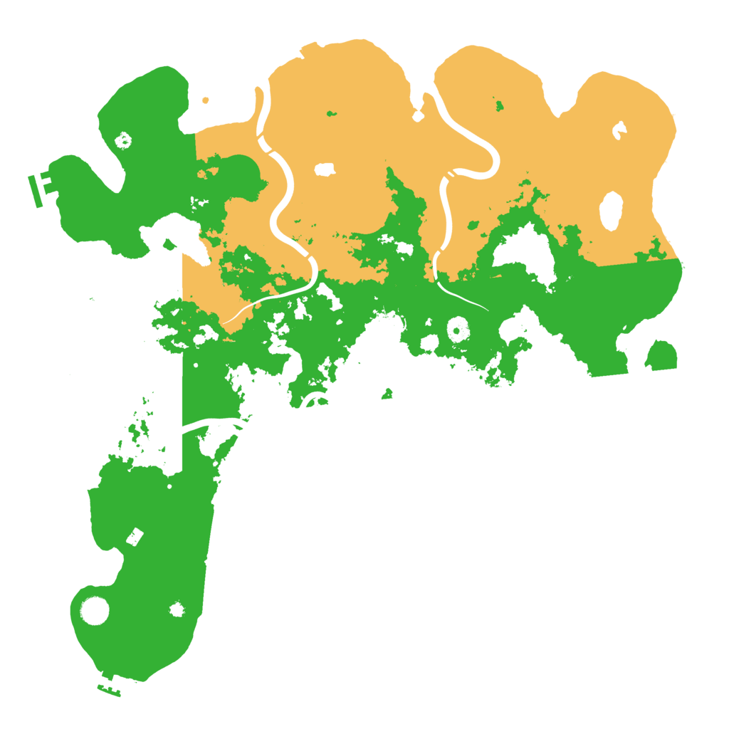 Biome Rust Map: Procedural Map, Size: 4500, Seed: 20250808