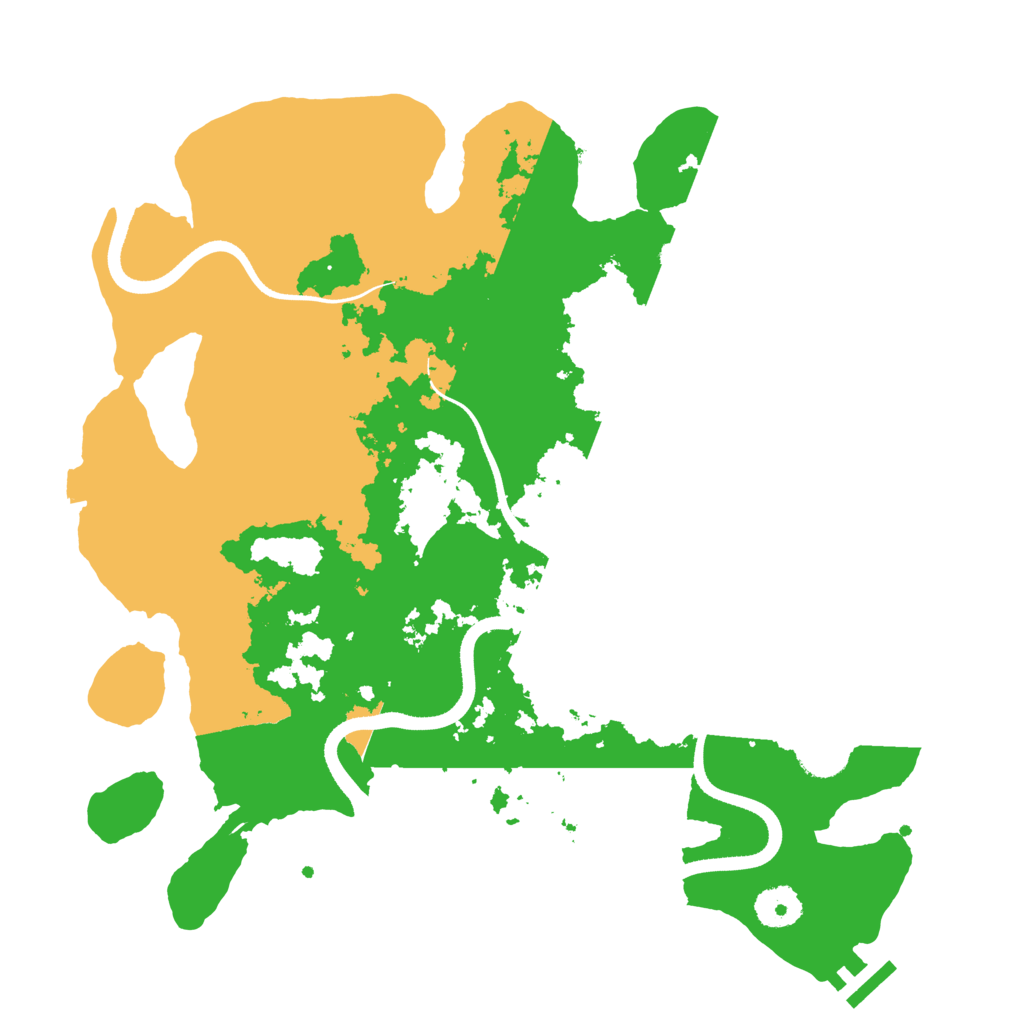 Biome Rust Map: Procedural Map, Size: 3500, Seed: 942949873