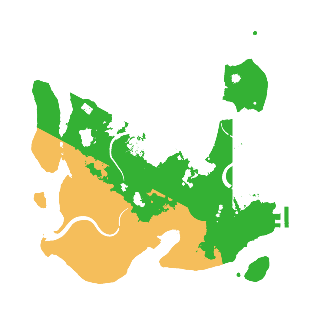 Biome Rust Map: Procedural Map, Size: 3000, Seed: 12845