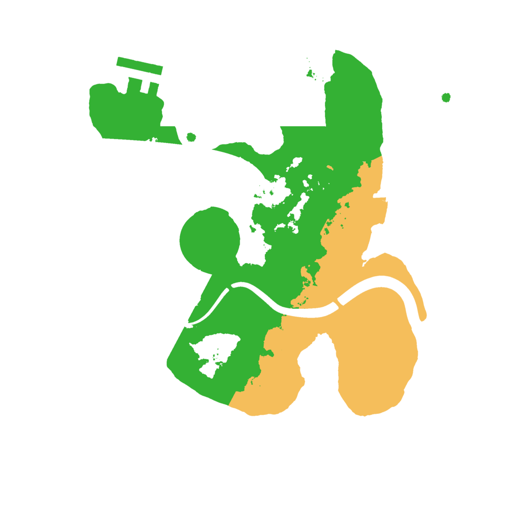 Biome Rust Map: Procedural Map, Size: 2222, Seed: 296