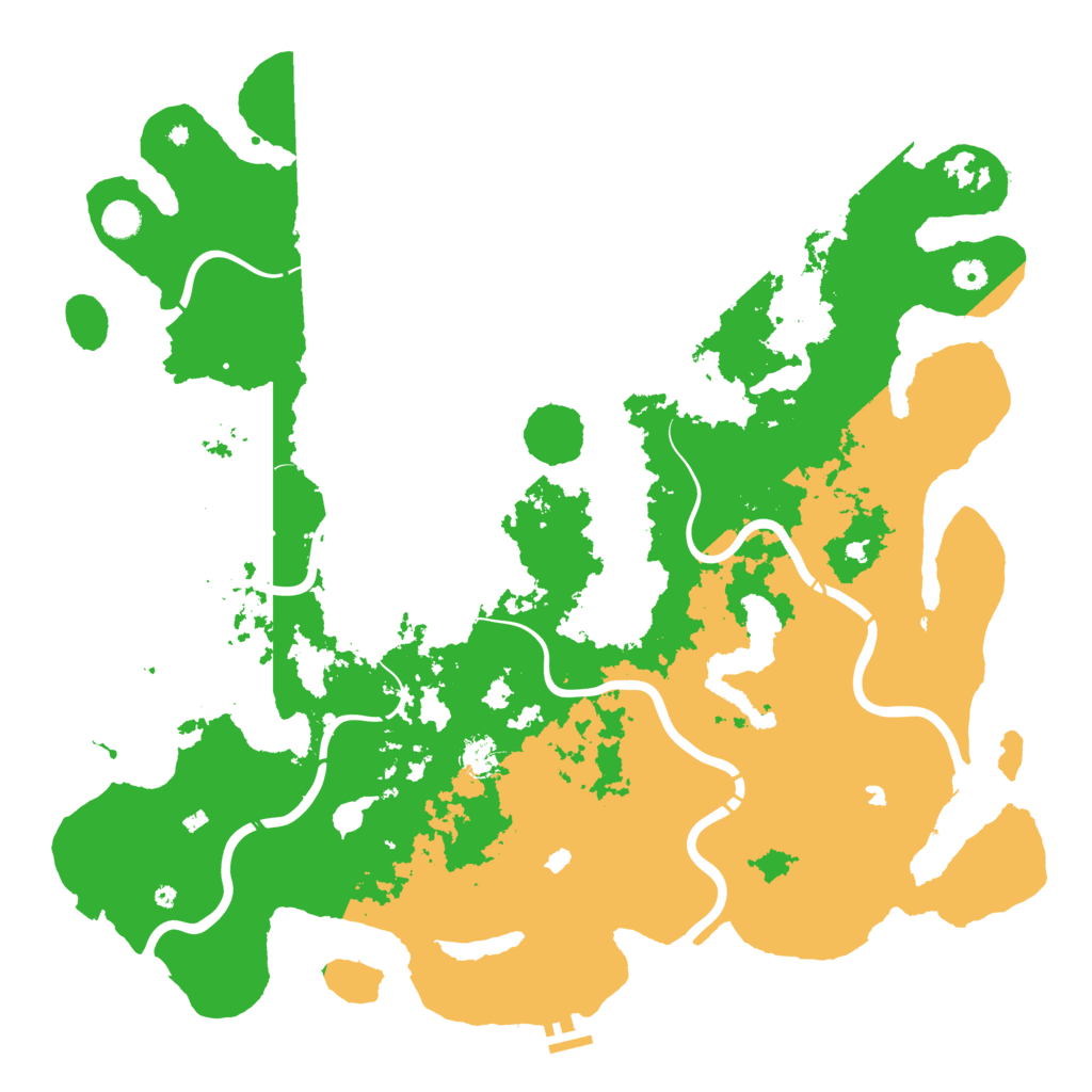 Biome Rust Map: Procedural Map, Size: 5000, Seed: 96400168