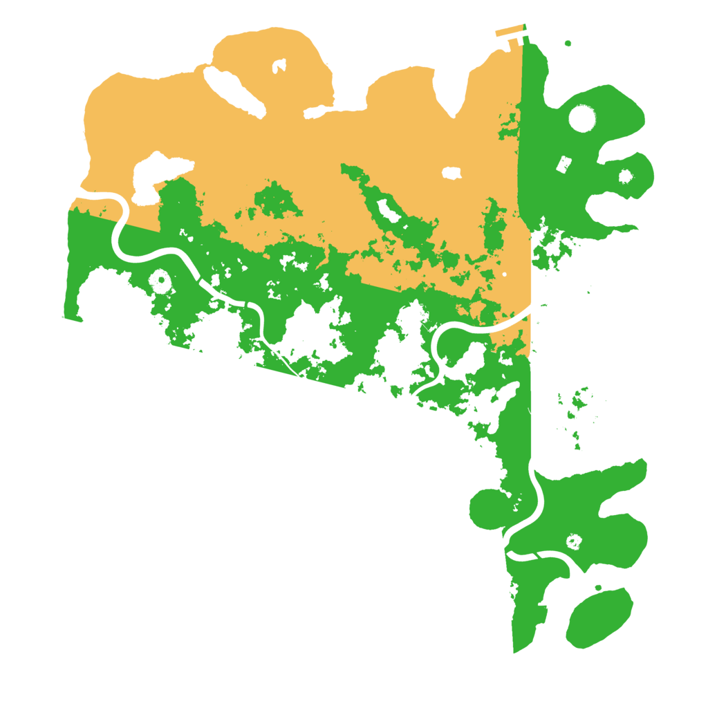 Biome Rust Map: Procedural Map, Size: 4600, Seed: 2112112
