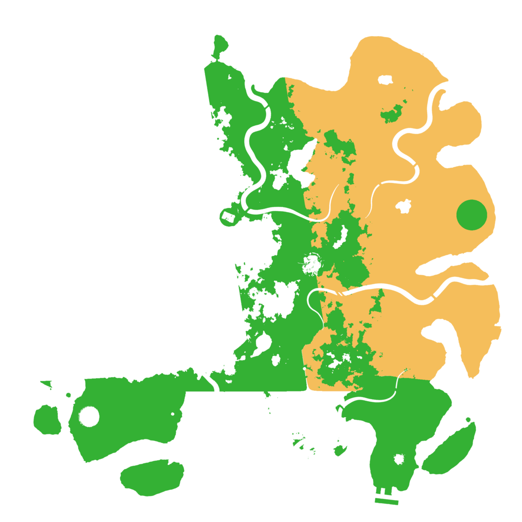 Biome Rust Map: Procedural Map, Size: 4500, Seed: 1381041855