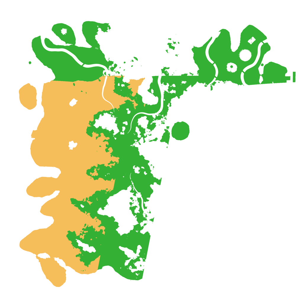 Biome Rust Map: Procedural Map, Size: 4500, Seed: 64181993