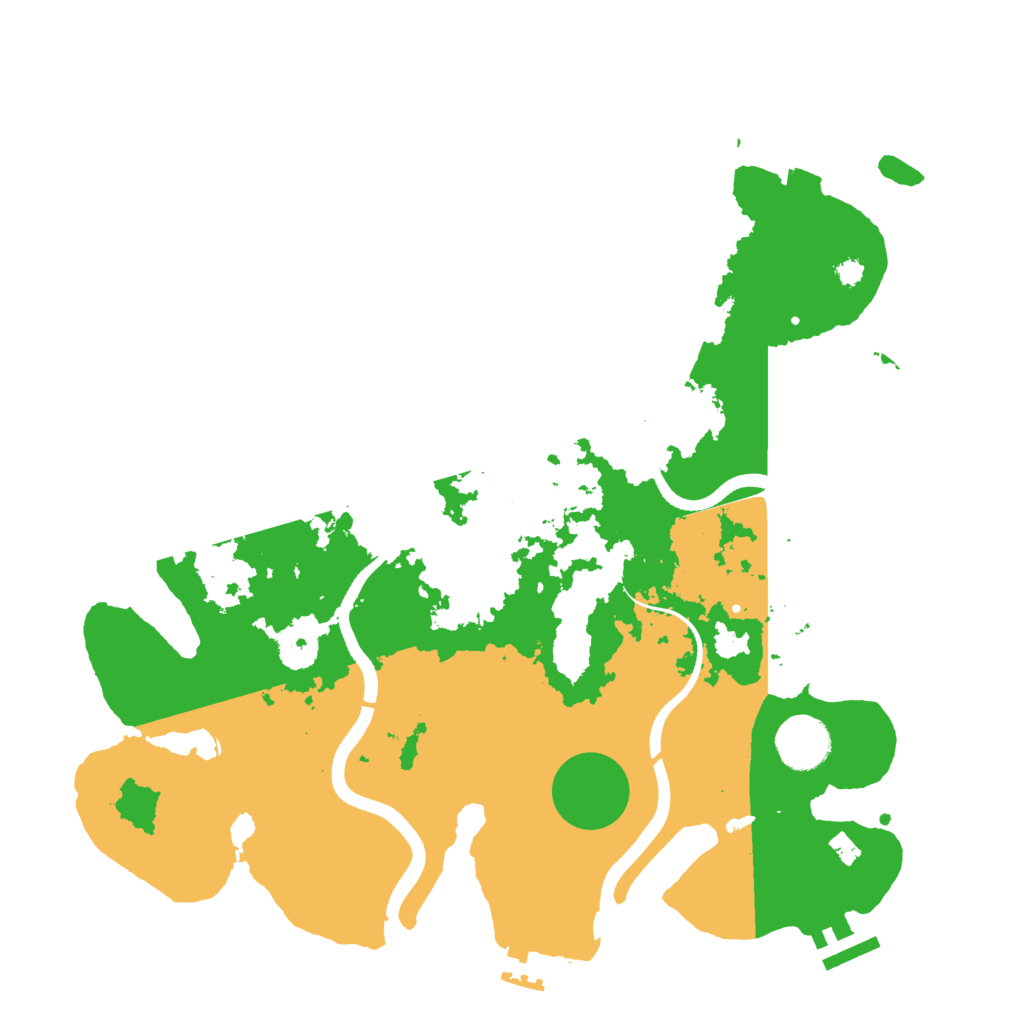 Biome Rust Map: Procedural Map, Size: 3500, Seed: 1440857069