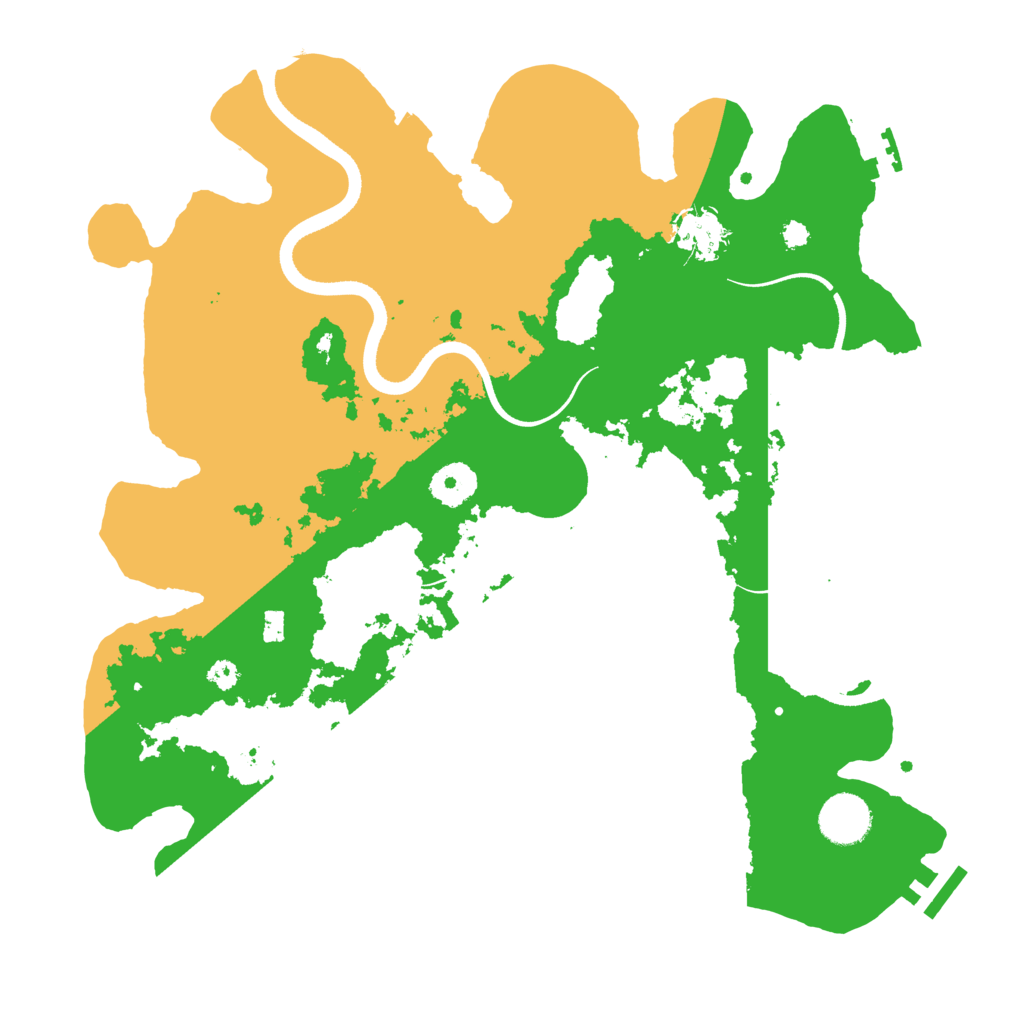 Biome Rust Map: Procedural Map, Size: 3500, Seed: 288228010