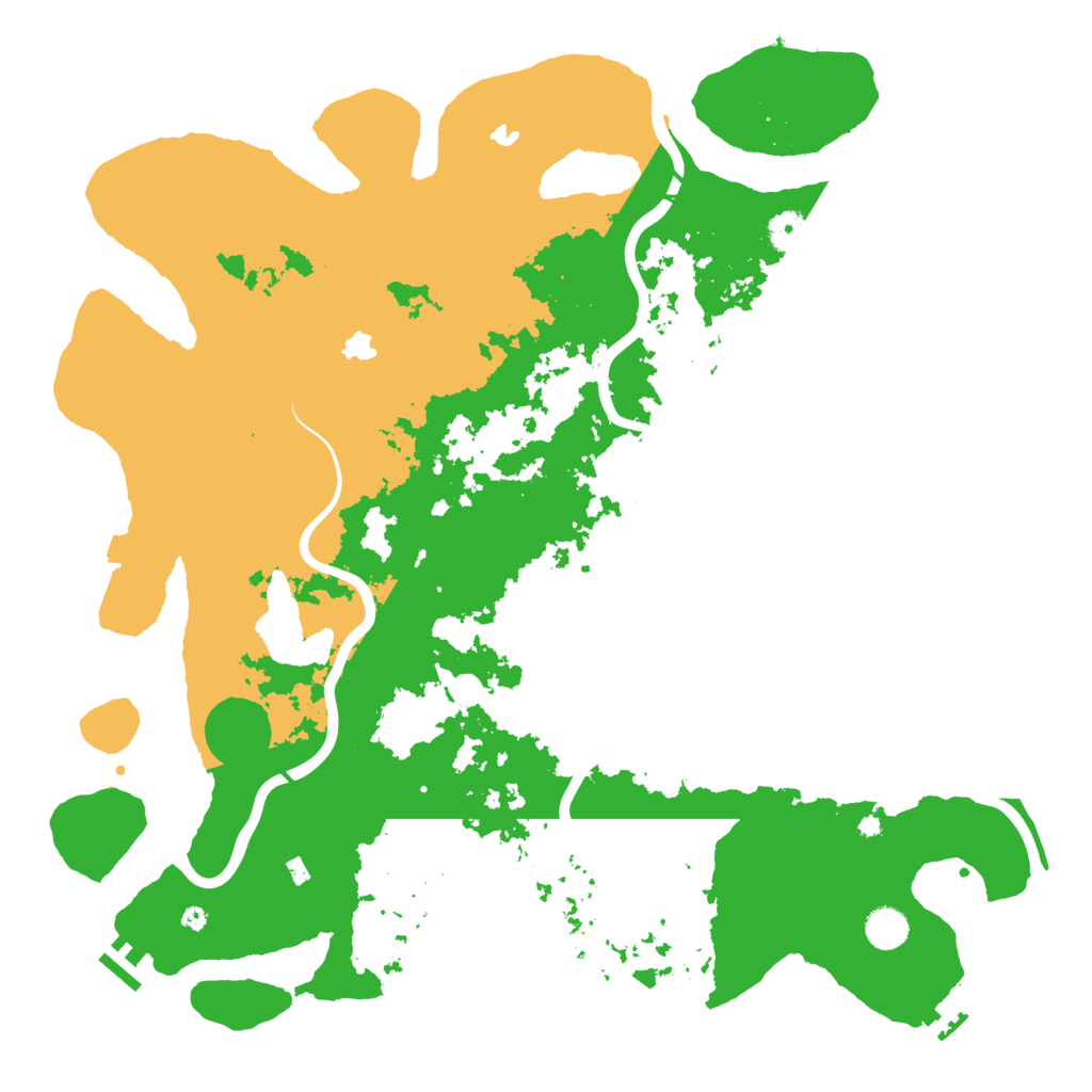 Biome Rust Map: Procedural Map, Size: 4500, Seed: 1182857561
