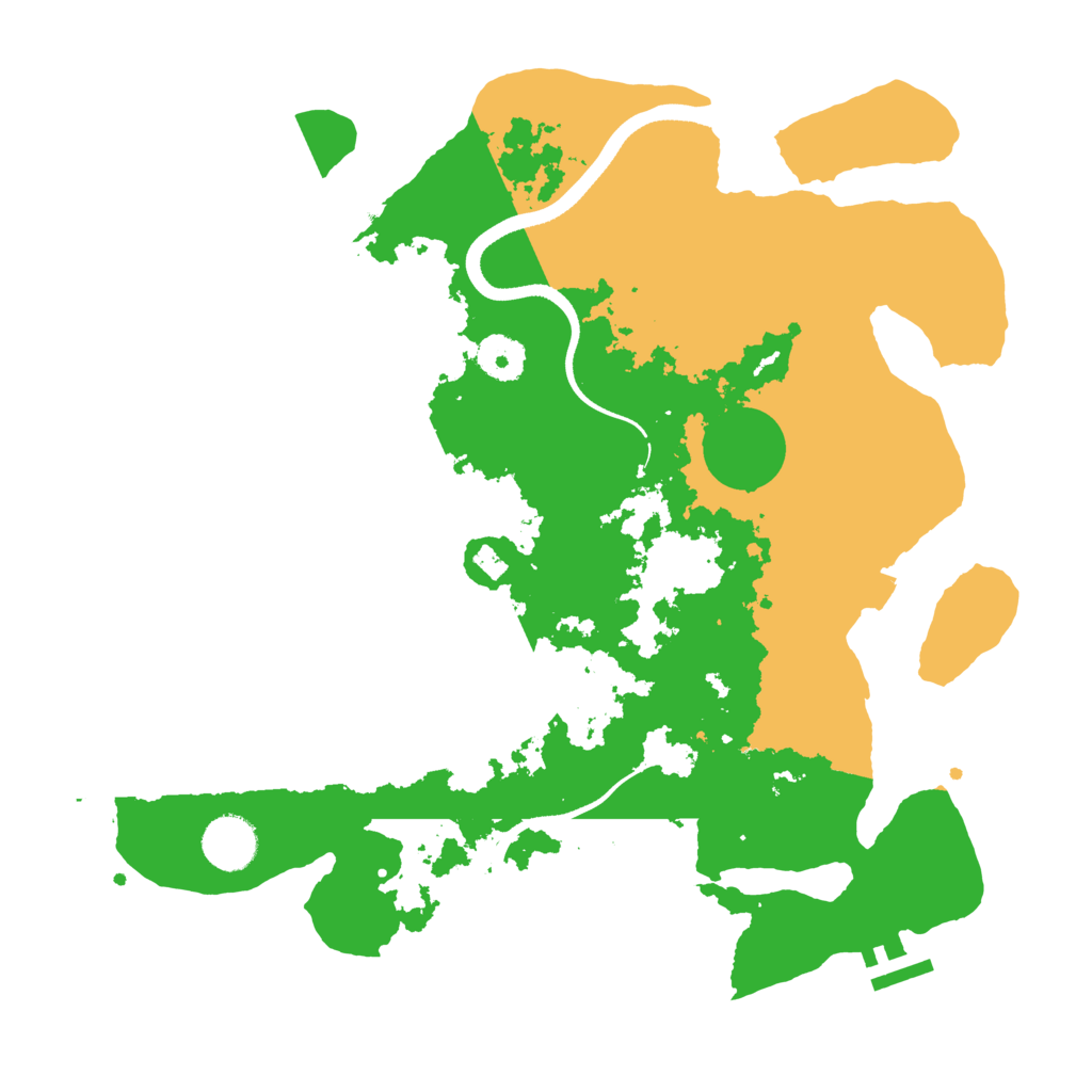 Biome Rust Map: Procedural Map, Size: 3500, Seed: 45482