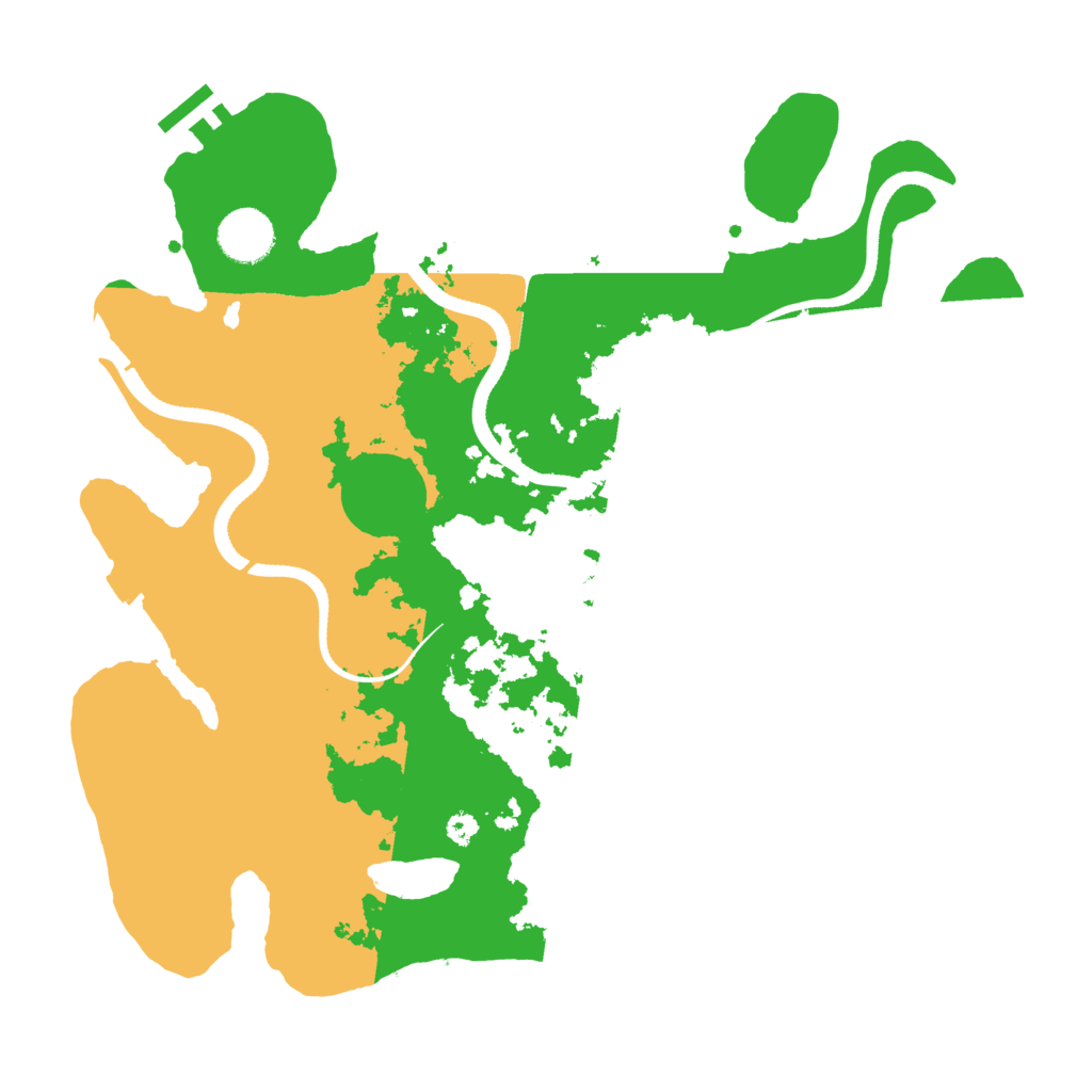 Biome Rust Map: Procedural Map, Size: 3500, Seed: 24667402