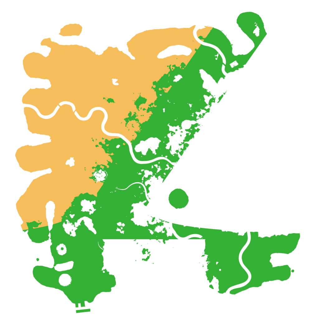 Biome Rust Map: Procedural Map, Size: 4500, Seed: 310618505