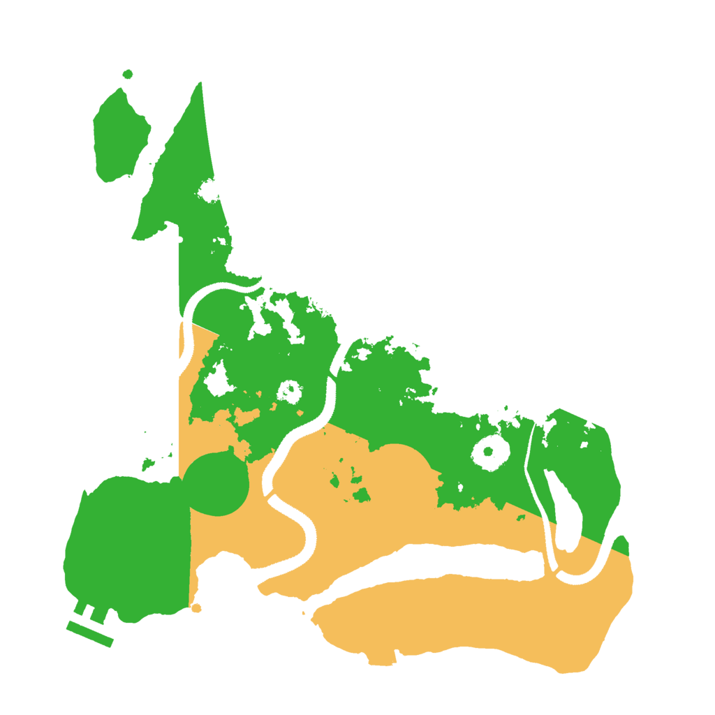 Biome Rust Map: Procedural Map, Size: 3000, Seed: 9654