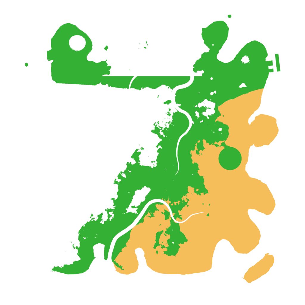 Biome Rust Map: Procedural Map, Size: 3500, Seed: 1996993368