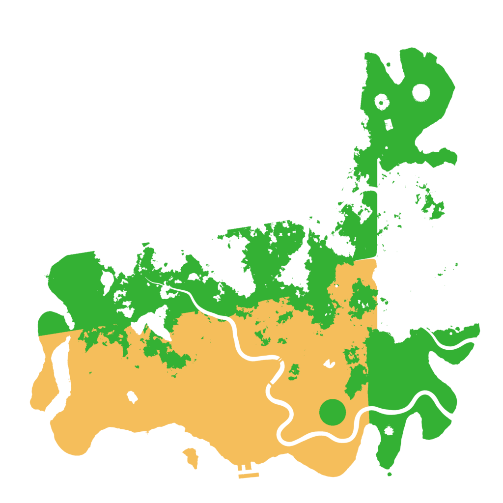 Biome Rust Map: Procedural Map, Size: 5000, Seed: 71868611