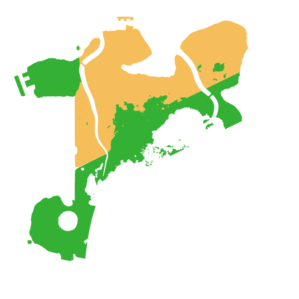 Biome Rust Map: Procedural Map, Size: 2800, Seed: 1401590131