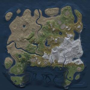 Thumbnail Rust Map: Procedural Map, Size: 4250, Seed: 1576258117, 17 Monuments
