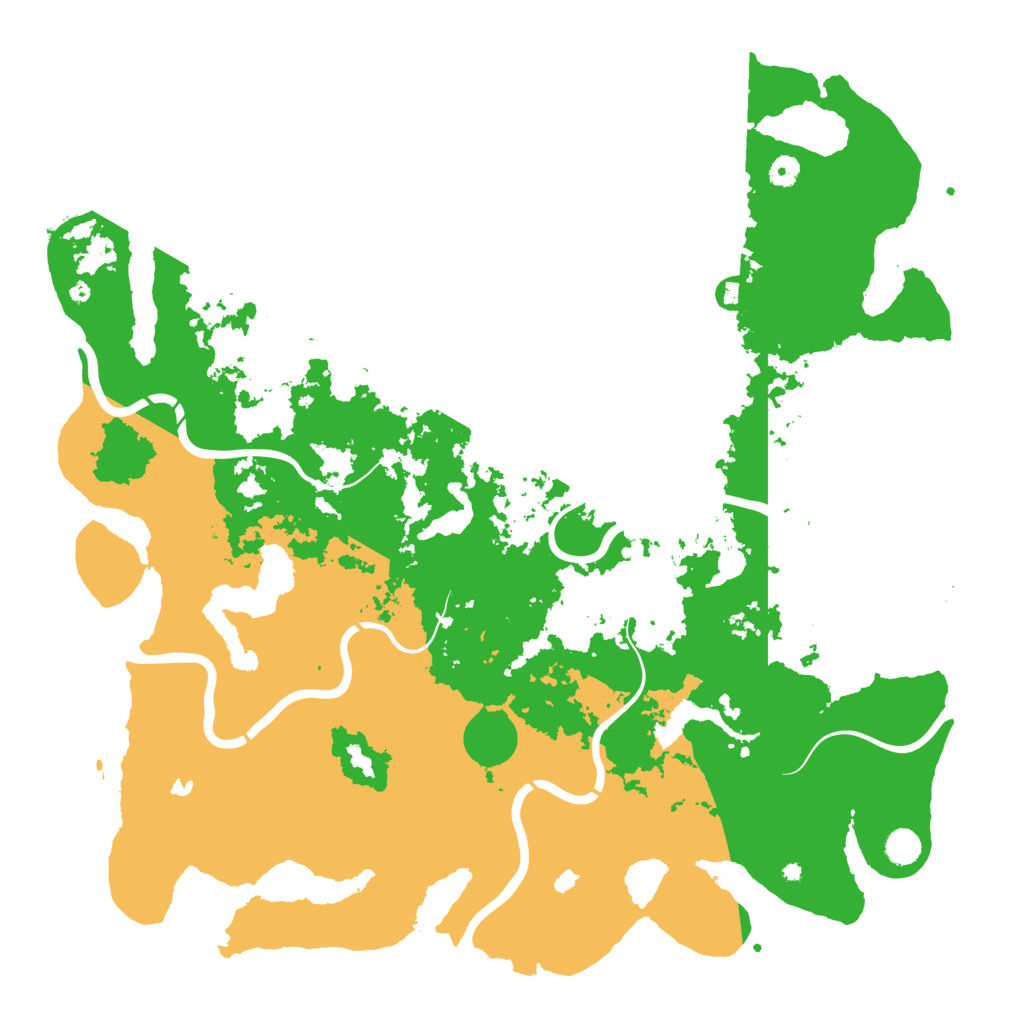 Biome Rust Map: Procedural Map, Size: 5000, Seed: 450257233