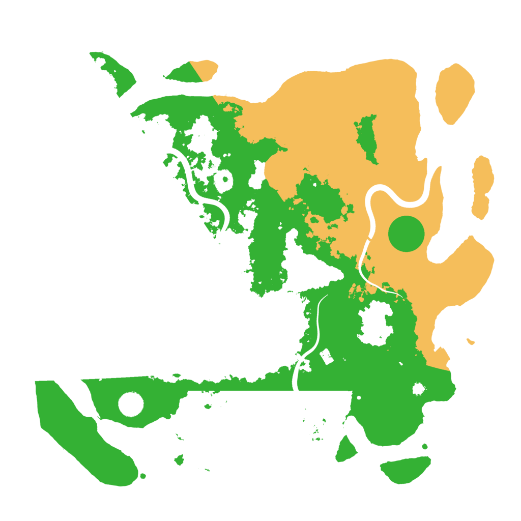 Biome Rust Map: Procedural Map, Size: 3800, Seed: 340657310