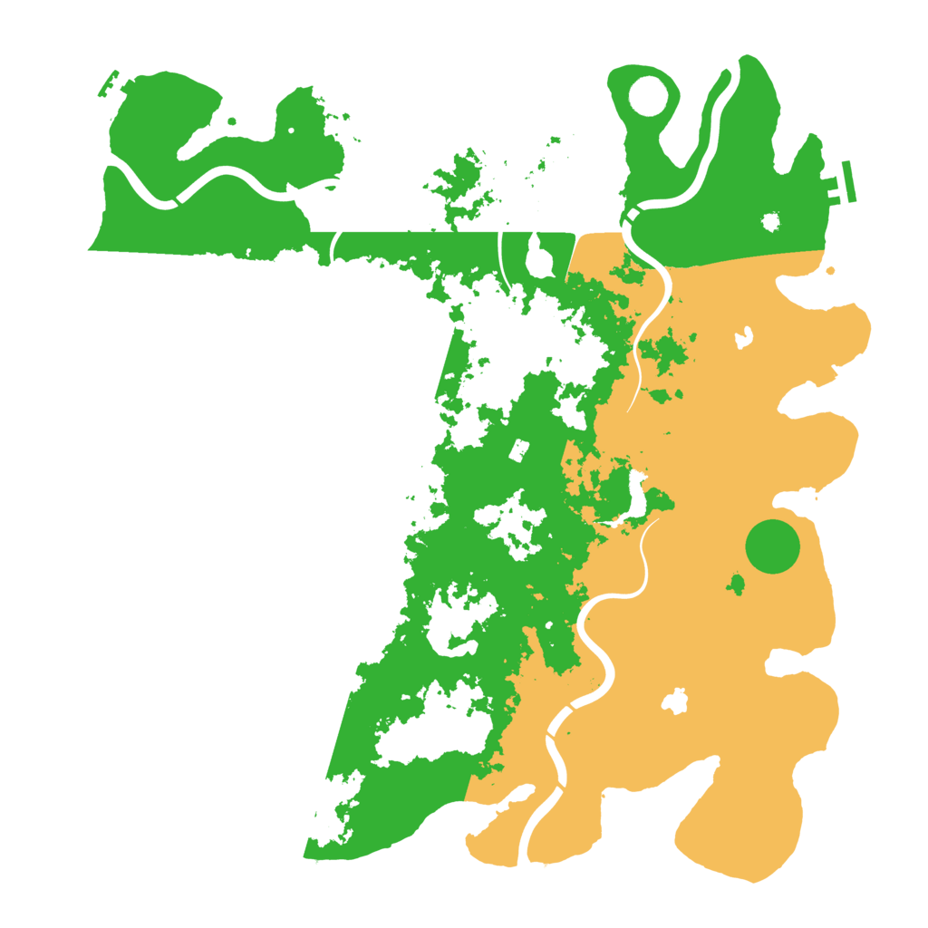 Biome Rust Map: Procedural Map, Size: 4500, Seed: 629935731