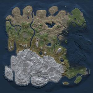 Thumbnail Rust Map: Procedural Map, Size: 4250, Seed: 384372483, 16 Monuments
