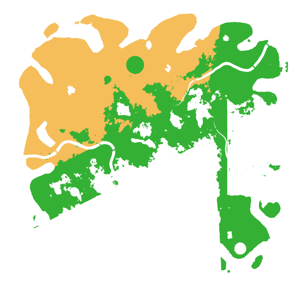 Biome Rust Map: Procedural Map, Size: 4500, Seed: 711373614