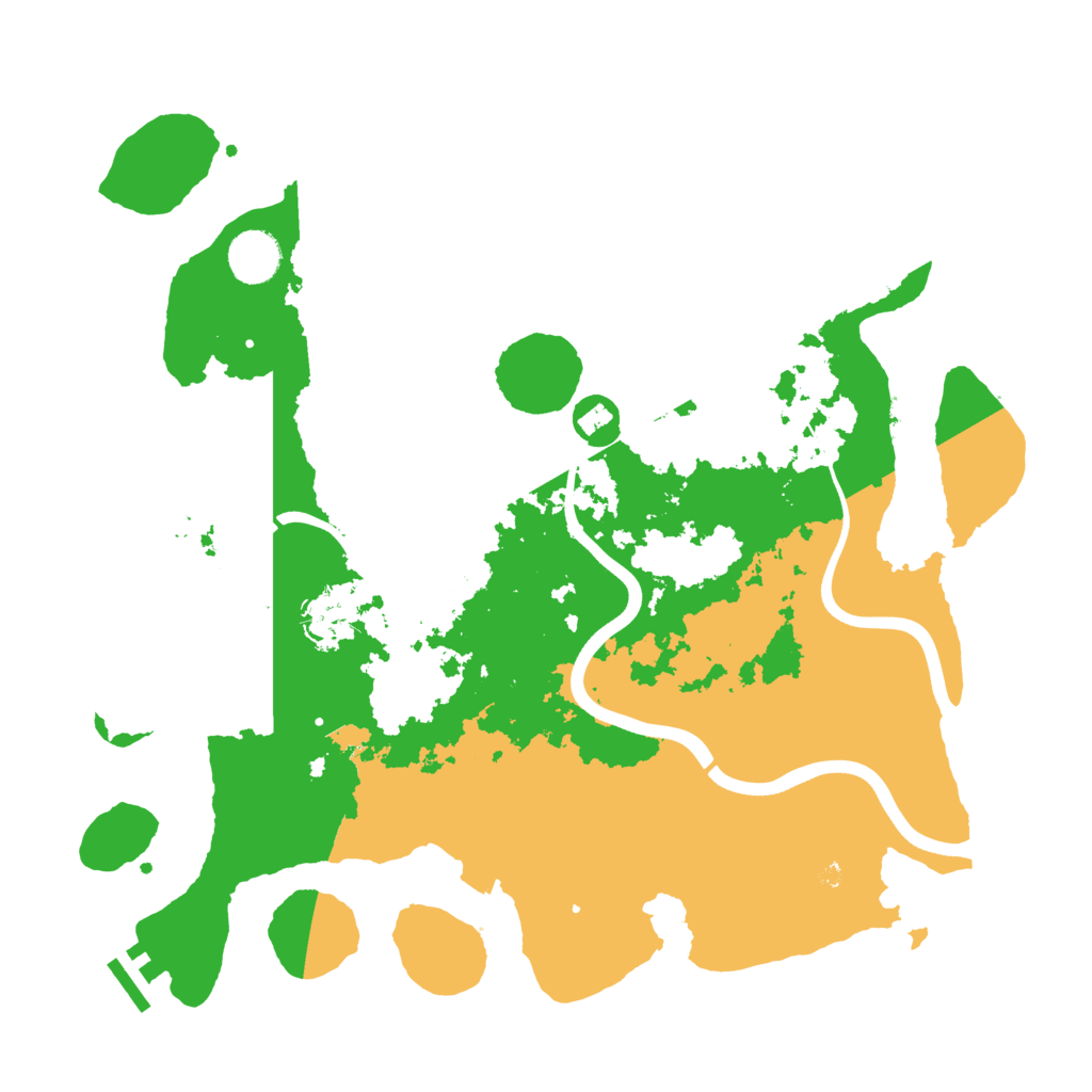 Biome Rust Map: Procedural Map, Size: 3700, Seed: 31617